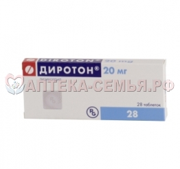 Диротон таб 20мг N28