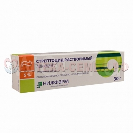Стрептоцид линимент 5% 30г туба